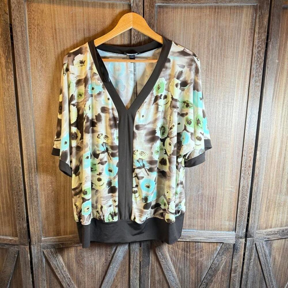 Agnes b multicoloured floral blouse